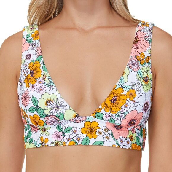 Raisins Textured Island Bikini Top - Picture 1 of 7